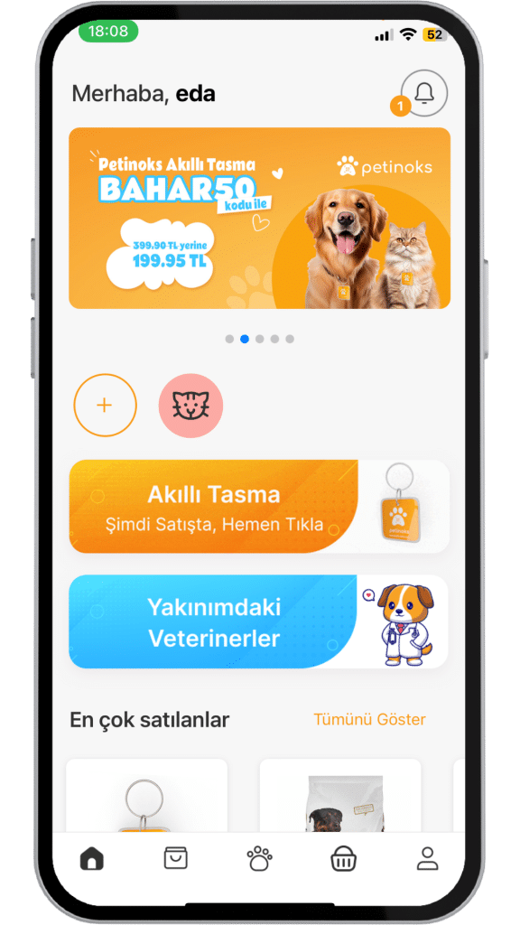 petinoks mobil uygulama